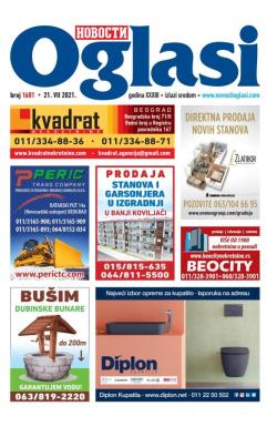 Novosti oglasi - broj 1681, 21. jul 2021.