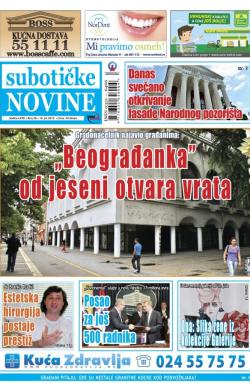 Nove Subotičke novine - broj 28, 10. jul 2015.