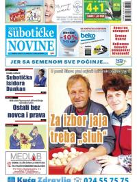 Nove Subotičke novine - broj 15, 14. apr 2017.