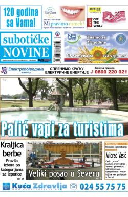 Nove Subotičke novine - broj 33, 16. avg 2013.