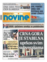 Dnevne novine - broj 2574, 9. jan 2020.