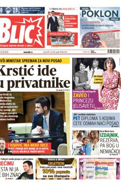 Blic - broj 6257, 15. jul 2014.