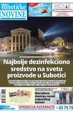 Nove Subotičke novine - broj 159, 27. mar 2020.