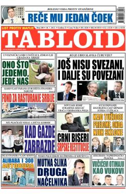 Tabloid - broj 289, 18. jul 2013.