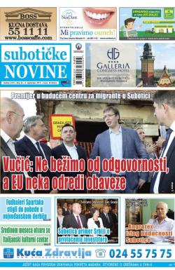 Nove Subotičke novine - broj 36, 4. sep 2015.