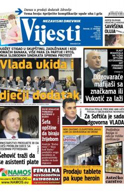 Vijesti - broj 6737, 22. dec 2016.