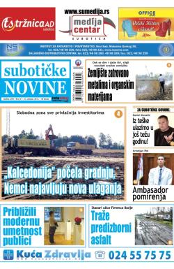 Nove Subotičke novine - broj 41, 12. okt 2012.