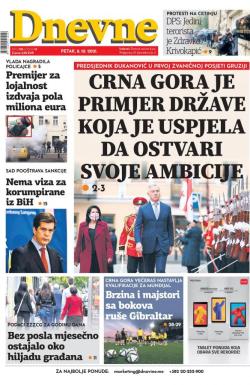 Dnevne novine - broj 3118, 8. okt 2021.