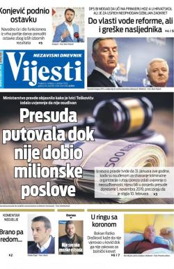 Vijesti - broj 8079, 4. okt 2020.