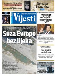 Vijesti - broj 7746, 29. okt 2019.