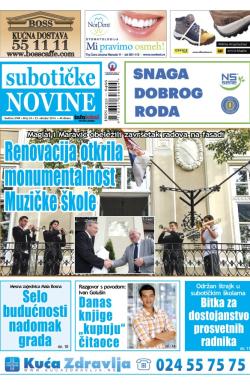 Nove Subotičke novine - broj 43, 23. okt 2014.