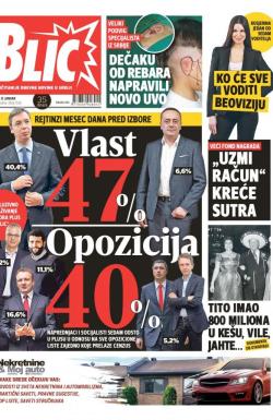 Blic - broj 7530, 31. jan 2018.