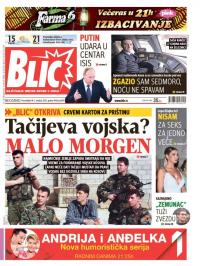 Blic - broj 6697, 5. okt 2015.