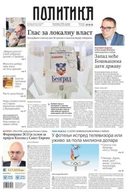 Politika - broj 39692, 2. jun 2024.