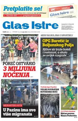 Glas Istre - broj 252, 13. sep 2022.