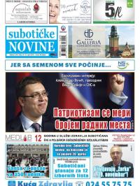 Nove Subotičke novine - broj 16, 21. apr 2016.