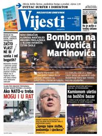 Vijesti - broj 6735, 20. dec 2016.