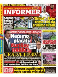 Informer - broj 3225, 23. nov 2022.