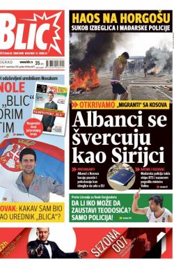 Blic - broj 6679, 17. sep 2015.