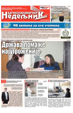 Nedeljne novine, B. Palanka - broj 132, 5. apr 2013.