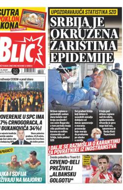 Blic - broj 8440, 26. avg 2020.