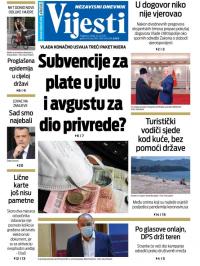 Vijesti - broj 8005, 22. jul 2020.