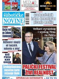 Nove Subotičke novine - broj 125, 26. jul 2019.