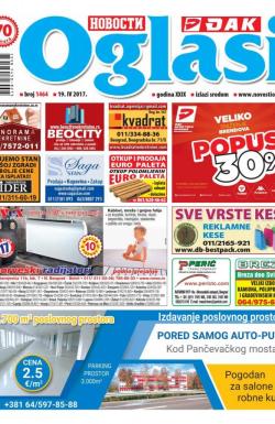 Novosti oglasi - broj 1464, 19. apr 2017.