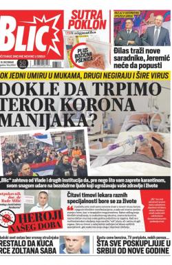 Blic - broj 8552, 16. dec 2020.