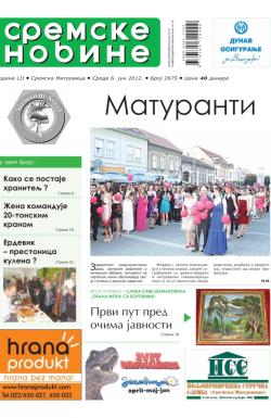 Sremske Novine - broj 2675, 6. jun 2012.