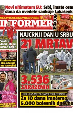 Informer - broj 2604, 12. nov 2020.