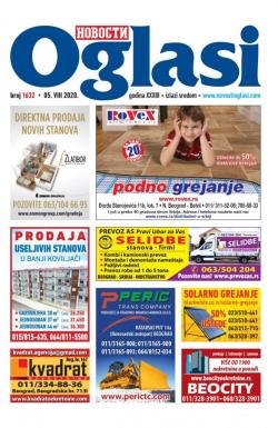 Novosti oglasi - broj 1632, 5. avg 2020.