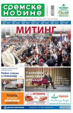 Sremske Novine - broj 2923, 8. mar 2017.