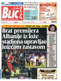 Blic - broj 6349, 15. okt 2014.