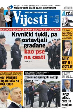 Vijesti - broj 6718, 3. dec 2016.