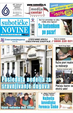 Nove Subotičke novine - broj 4, 25. jan 2013.