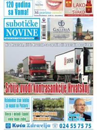 Nove Subotičke novine - broj 39, 25. sep 2015.