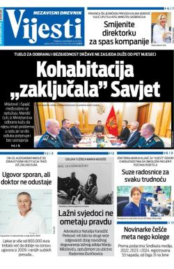 Vijesti - broj 9412, 8. jul 2024.