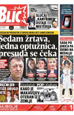 Blic - broj 7912, 26. feb 2019.