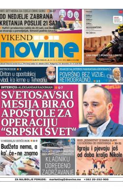 Dnevne novine - broj 2837, 14. nov 2020.