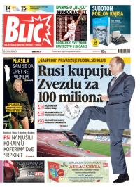 Blic - broj 6301, 28. avg 2014.