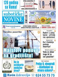 Nove Subotičke novine - broj 15, 12. apr 2013.