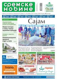 Sremske Novine - broj 2845, 9. sep 2015.