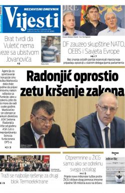 Vijesti - broj 7354, 27. sep 2018.