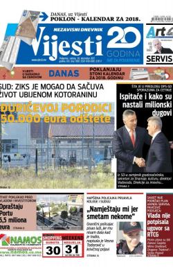 Vijesti - broj 7105, 30. dec 2017.