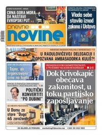 Dnevne novine - broj 2887, 15. jan 2021.