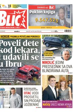 Blic - broj 6166, 12. apr 2014.