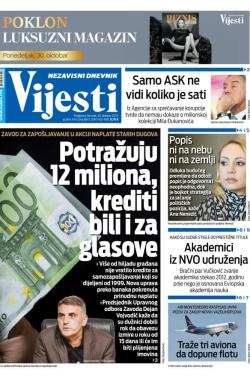 Vijesti - broj 9167, 26. okt 2023.