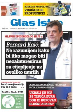 Glas Istre - broj 349, 19. dec 2020.