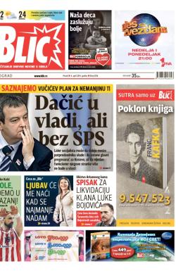 Blic - broj 6158, 4. apr 2014.